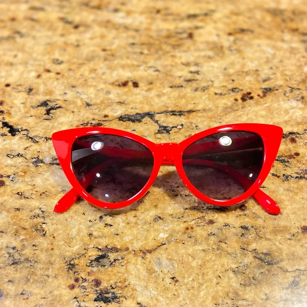 Kids Retro New Cat Eye Full Frame Gradient Sunglasses